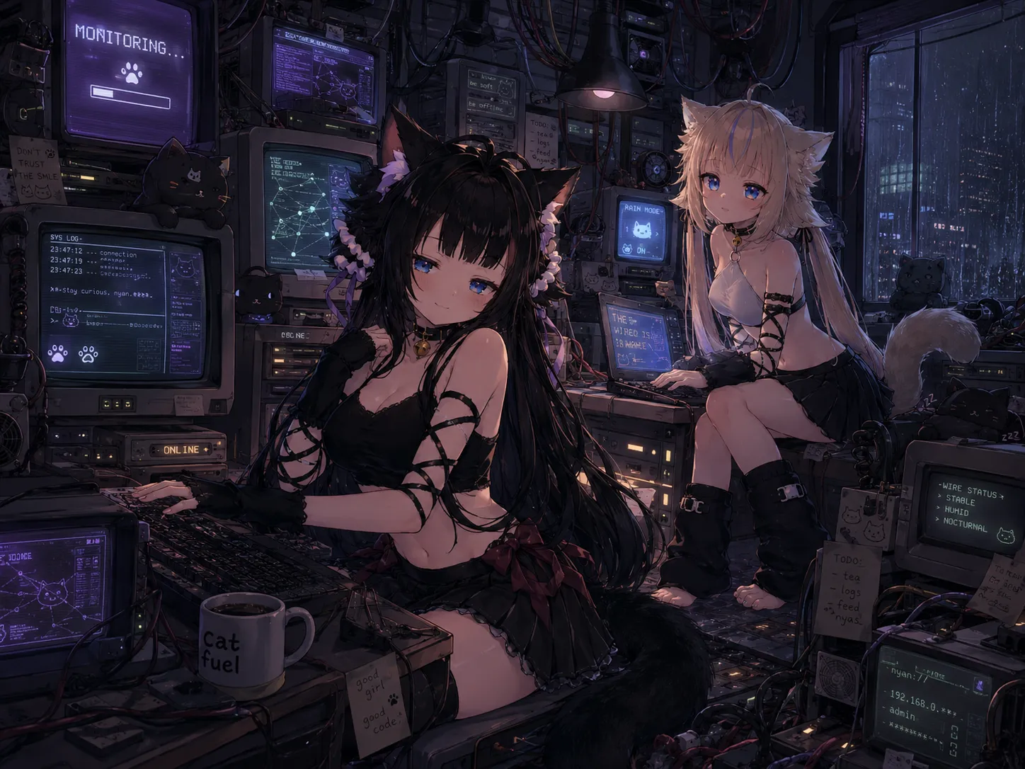 wired in